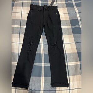 Size 5, black label paper bag waist